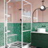 Shower enclosure Hietakari Bläk 888 Tokyo, white frame, bronze tinted glass Shower enclosure Hietakari Bläk 888 Tokyo, white frame, bronze tinted glass