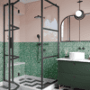 Shower enclosure Hietakari Bläk 891 Tokyo, Mocha frame, grey tinted glass Shower enclosure Hietakari Bläk 891 Tokyo, Mocha frame, grey tinted glass