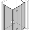 Shower enclosure Hietakari Bläk 896 New York – 3D drawing Shower enclosure Hietakari Bläk 896 New York, hinged door + folding door with fixed part – 3