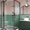 Shower enclosure Hietakari Bläk 896 New York, white frame, grey tinted glass Shower enclosure Hietakari Bläk 896 New York, white frame, grey tinted glass