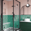 Shower enclosure Hietakari Bläk 899 New York, Cocoa frame, bronze tinted glass Shower enclosure Hietakari Bläk 899 New York, Cocoa frame, bronze tinted glass
