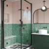Shower enclosure Hietakari Bläk 899 New York, black frame, bronze tinted glass Shower enclosure Hietakari Bläk 899 New York, black frame, bronze tinted glass