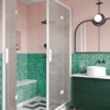 Shower enclosure Hietakari Bläk 899 New York, white frame, reeded glass Shower enclosure Hietakari Bläk 899 New York, white frame, reeded glass