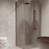 Shower enclosure Hietakari Forma 368, aluminium frame, grey tinted glass Shower enclosure Hietakari Forma 368, aluminium frame, grey tinted glass
