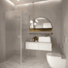 Shower enclosure Hietakari Forma 368, aluminium frame, super bright satin glass Shower enclosure Hietakari Forma 368, aluminium frame, super bright satin glass