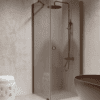 Shower enclosure Hietakari Forma 368, Mocha frame, grey tinted glass Shower enclosure Hietakari Forma 368, Mocha frame, grey tinted glass
