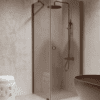 Shower enclosure Hietakari Forma 368, Mocha frame, bronze tinted glass Shower enclosure Hietakari Forma 368, Mocha frame, bronze tinted glass