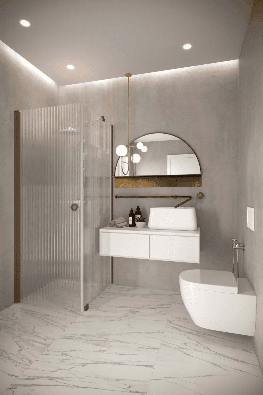 Shower enclosure Hietakari Forma 368, Mocha frame, reeded glass Shower enclosure Hietakari Forma 368, Mocha frame, reeded glass