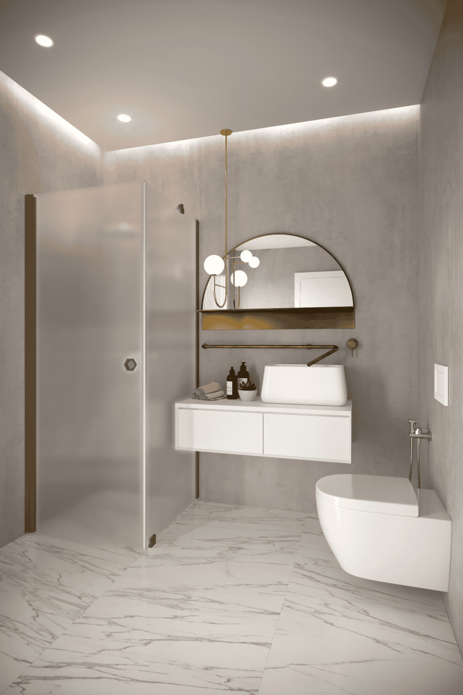 Shower enclosure Hietakari Forma 368, Mocha frame, super bright satin glass Shower enclosure Hietakari Forma 368, Mocha frame, super bright satin glass