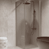 Shower enclosure Hietakari Forma 368, Sand frame, grey tinted glass Shower enclosure Hietakari Forma 368, Sand frame, grey tinted glass