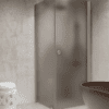 Shower enclosure Hietakari Forma 368, Sand frame, grey satin glass Shower enclosure Hietakari Forma 368, Sand frame, grey satin glass
