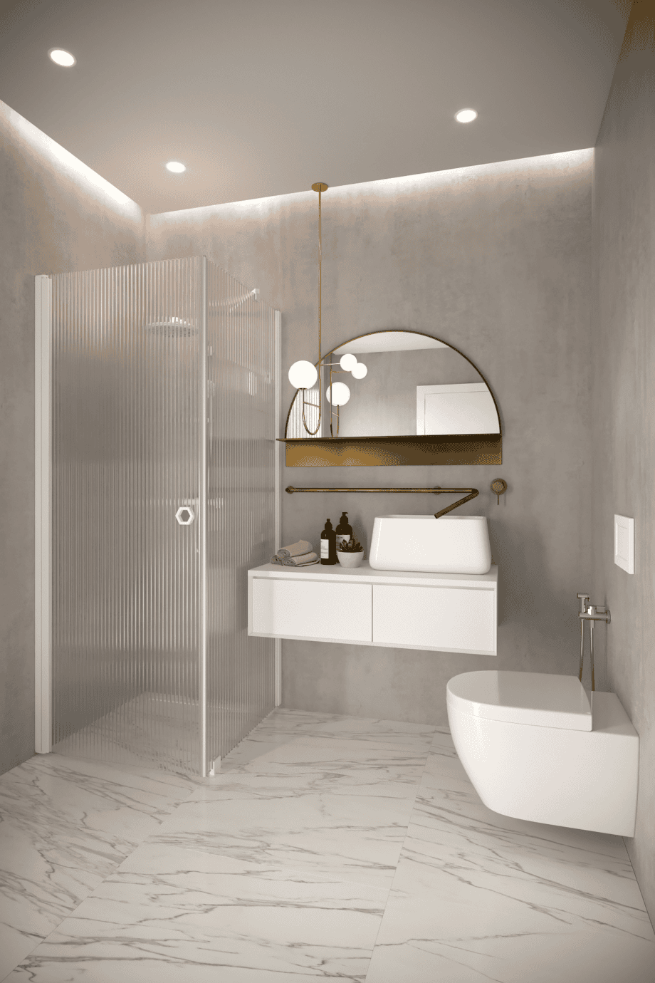 Shower enclosure Hietakari Forma 368, white frame, reeded glass Shower enclosure Hietakari Forma 368, white frame, reeded glass