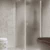 Shower enclosure Hietakari Forma 368, white frame, satin frosted glass Shower enclosure Hietakari Forma 368, white frame, satin frosted glass