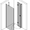 Shower enclosure Hietakari Forma 369, fixed wall + folding door – view 4 Shower enclosure Hietakari Forma 369, fixed wall + folding door – 4