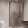 Shower enclosure Hietakari Forma 369, aluminium frame, brown satin glass Shower enclosure Hietakari Forma 369, aluminium frame, brown satin glass