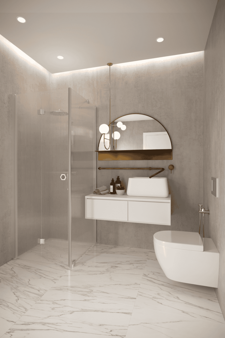 Shower enclosure Hietakari Forma 369, aluminium frame, reeded glass Shower enclosure Hietakari Forma 369, aluminium frame, reeded glass
