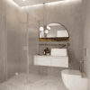 Shower enclosure Hietakari Forma 369, aluminium frame, super bright satin glass Shower enclosure Hietakari Forma 369, aluminium frame, super bright satin glass