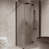 Shower enclosure Hietakari Forma 369, Cocoa frame, grey tinted glass Shower enclosure Hietakari Forma 369, Cocoa frame, grey tinted glass
