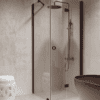 Shower enclosure Hietakari Forma 369, fixed wall + folding door – view 9 Shower enclosure Hietakari Forma 369, fixed wall + folding door – 9
