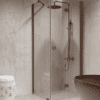 Shower enclosure Hietakari Forma 369, fixed wall + folding door – view 8 Shower enclosure Hietakari Forma 369, fixed wall + folding door – 8