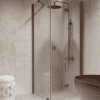 Shower enclosure Hietakari Forma 369, Mocha frame, super bright glass Shower enclosure Hietakari Forma 369, Mocha frame, super bright glass