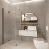 Shower enclosure Hietakari Forma 369, Mocha frame, super bright satin glass Shower enclosure Hietakari Forma 369, Mocha frame, super bright satin glass