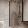 Shower enclosure Hietakari Forma 369, black frame, bronze tinted glass Shower enclosure Hietakari Forma 369, black frame, bronze tinted glass