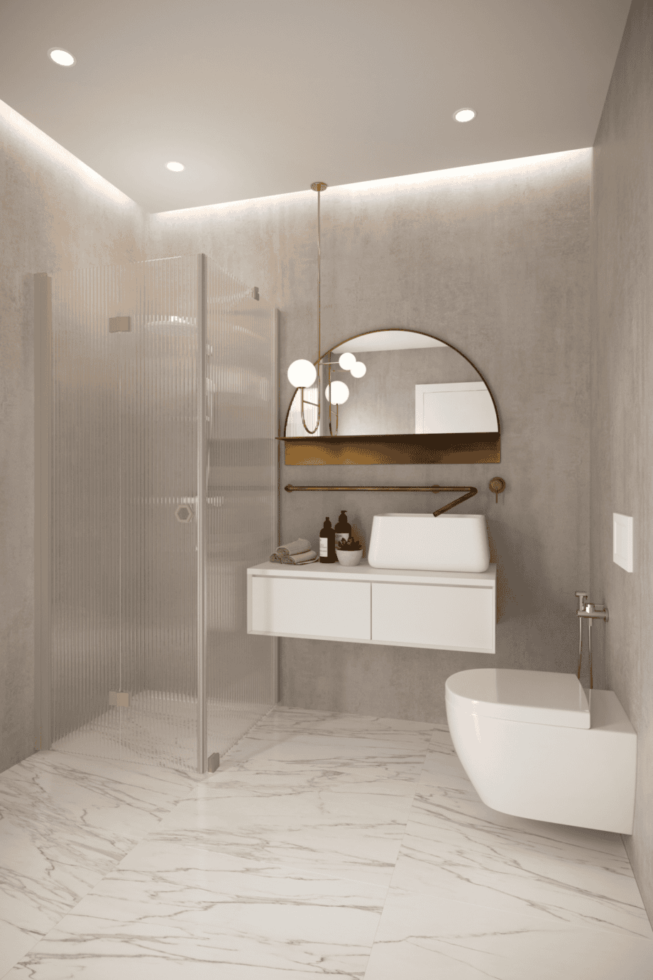 Shower enclosure Hietakari Forma 369, Sand frame, reeded glass Shower enclosure Hietakari Forma 369, Sand frame, reeded glass