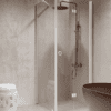 Shower enclosure Hietakari Forma 369, fixed wall + folding door Shower enclosure Hietakari Forma 369, fixed wall + folding door