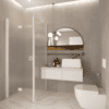 Shower enclosure Hietakari Forma 369, white frame, super bright satin glass Shower enclosure Hietakari Forma 369, white frame, super bright satin glass