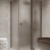 Shower enclosure Hietakari Forma 370, Mocha frame, satin frosted glass Shower enclosure Hietakari Forma 370, Mocha frame, satin frosted glass