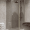 Shower enclosure Hietakari Forma 370, Sand frame, grey tinted glass Shower enclosure Hietakari Forma 370, Sand frame, grey tinted glass
