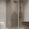 Shower enclosure Hietakari Forma 370, Sand frame, bronze tinted glass Shower enclosure Hietakari Forma 370, Sand frame, bronze tinted glass