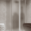 Shower enclosure Hietakari Forma 370, white frame, satin frosted glass Shower enclosure Hietakari Forma 370, white frame, satin frosted glass