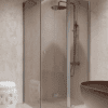 Shower enclosure Hietakari Forma 371, aluminium frame, bronze tinted glass Shower enclosure Hietakari Forma 371, aluminium frame, bronze tinted glass
