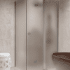 Shower enclosure Hietakari Forma 371, aluminium frame, satin frosted glass Shower enclosure Hietakari Forma 371, aluminium frame, satin frosted glass
