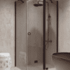 Shower enclosure Hietakari Forma 371, Cocoa frame, grey tinted glass Shower enclosure Hietakari Forma 371, Cocoa frame, grey tinted glass