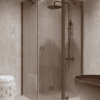 Shower enclosure Hietakari Forma 371, Mocha frame, bronze tinted glass Shower enclosure Hietakari Forma 371, Mocha frame, bronze tinted glass