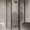 Shower enclosure Hietakari Forma 371, fixed wall + folding door with fixed part – view 6 Shower enclosure Hietakari Forma 371, fixed wall + folding door with fixed part – 6