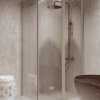 Shower enclosure Hietakari Forma 371, fixed wall + folding door with fixed part – view 7 Shower enclosure Hietakari Forma 371, fixed wall + folding door with fixed part – 7