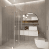 Shower enclosure Hietakari Forma 371, Sand frame, reeded glass Shower enclosure Hietakari Forma 371, Sand frame, reeded glass