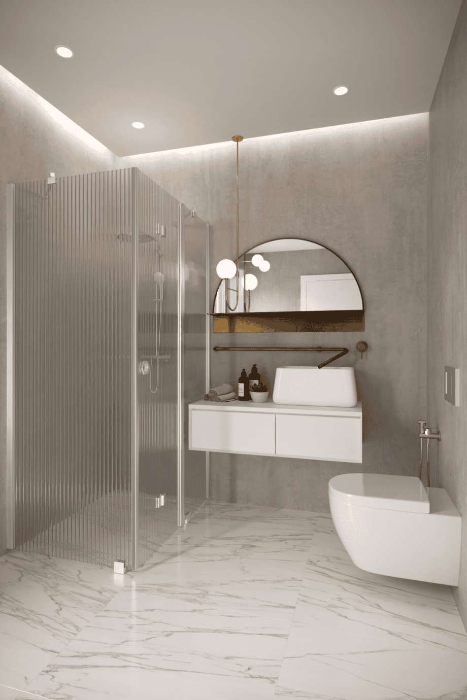 Shower enclosure Hietakari Forma 371, Sand frame, reeded glass Shower enclosure Hietakari Forma 371, Sand frame, reeded glass