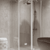 Shower enclosure Hietakari Forma 371, fixed wall + folding door with fixed part Shower enclosure Hietakari Forma 371, fixed wall + folding door with fixed part