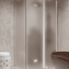 Shower enclosure Hietakari Forma 371, white frame, satin frosted glass Shower enclosure Hietakari Forma 371, white frame, satin frosted glass