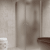 Shower enclosure Hietakari Forma 372, Sand frame, satin frosted glass