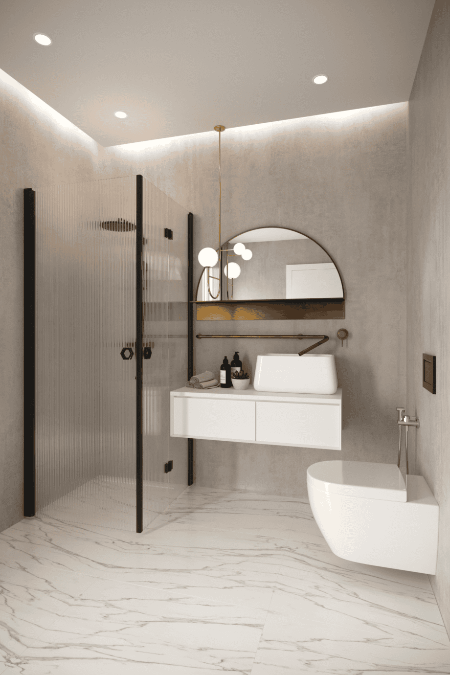Shower enclosure Hietakari Forma 373, black frame, reeded glass Shower enclosure Hietakari Forma 373, black frame, reeded glass