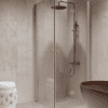 Shower enclosure Hietakari Forma 373, Sand frame, super bright glass Shower enclosure Hietakari Forma 373, Sand frame, super bright glass
