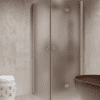 Shower enclosure Hietakari Forma 373, Sand frame, super bright satin glass Shower enclosure Hietakari Forma 373, Sand frame, super bright satin glass