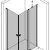 Shower enclosure Hietakari Forma 374, hinged door + hinged door with fixed part – view 3 Shower enclosure Hietakari Forma 374, hinged door + hinged door with fixed part – 3