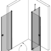 Shower enclosure Hietakari Forma 374 – 3D drawing 2 Shower enclosure Hietakari Forma 374 – 3D drawing 2